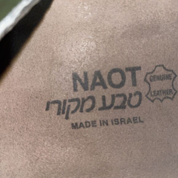 Naot Women’s Casual Slides Size 42 U.S. 11 M Black Silver Leather Beach Cruise - Picture 2 of 12